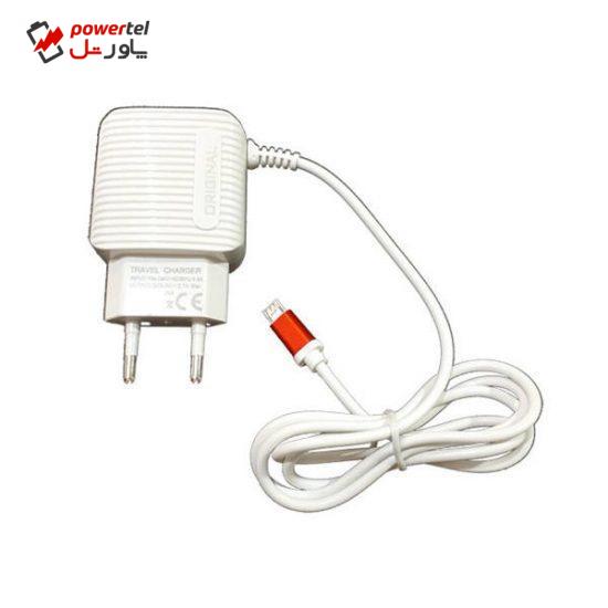 شارژر دیواری REMAX مدل D11 فست شارژ به همراه کابل متصل و دو پورت اضافی