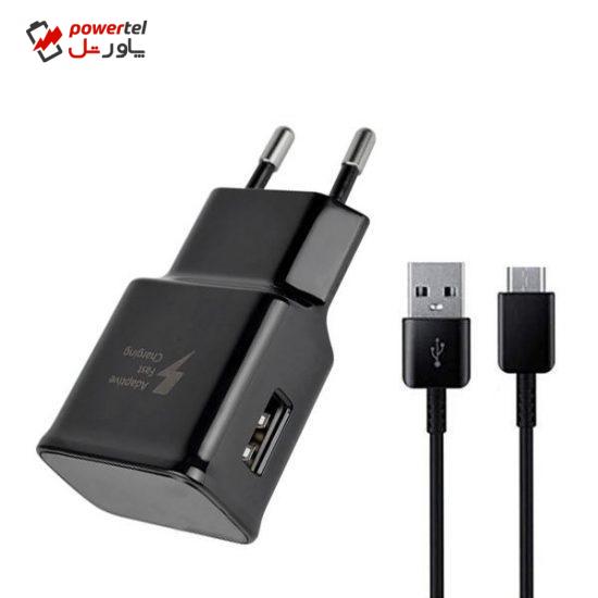 شارژر دیواری مدل   Galaxy S10 به همراه کابل تبدیل USB-C