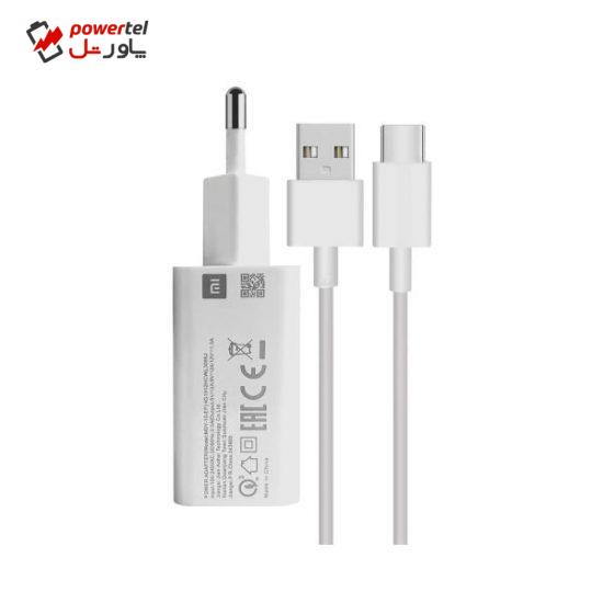 شارژر دیواری مدل MDY-08-EH TYPE-C به همراه کابل تبدیل USB-C