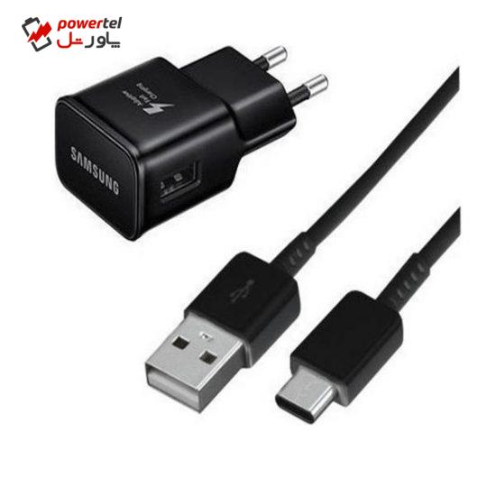 شارژر دیواری مدل R37JABB همراه با کابل تبدیل USB-C