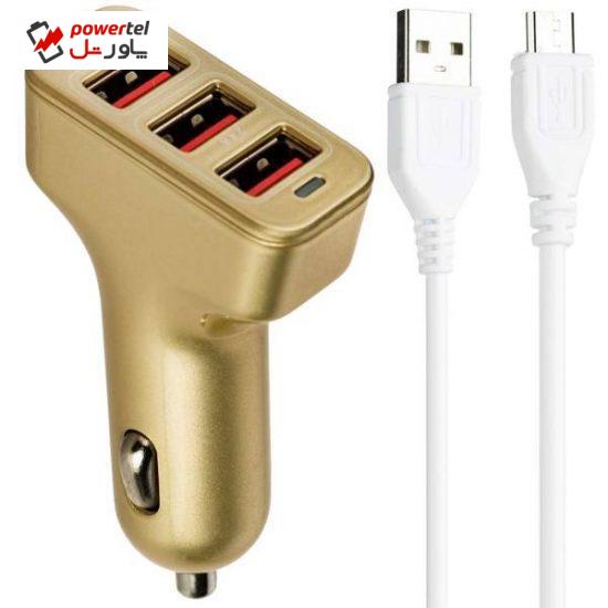 شارژر فندکی تسکو مدل TCG 18 همراه کابل microUSB