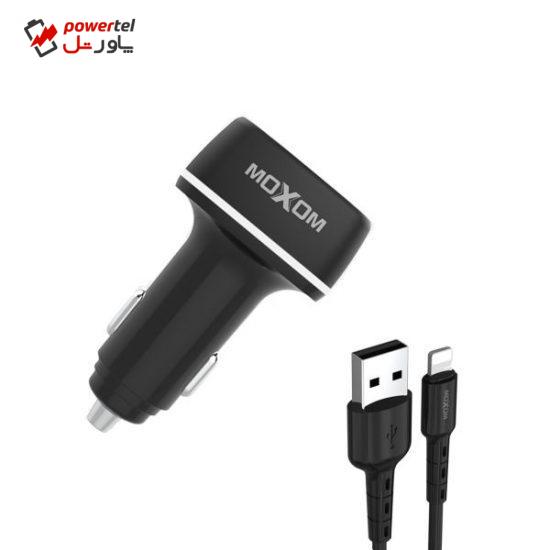 شارژر فندکی موکسوم مدل VC01 به همراه کابل USB-C