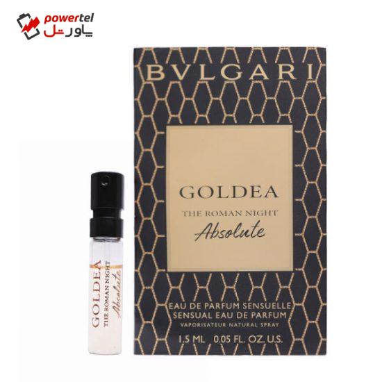 عطر جیبی زنانه بولگاری مدل Goldea The Roman Night Absolute حجم 1.5 میلی لیتر