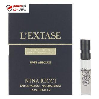 عطر جیبی زنانه نینا ریچی مدل L’Extase Rose Absolue حجم 1.5 میلی لیتر