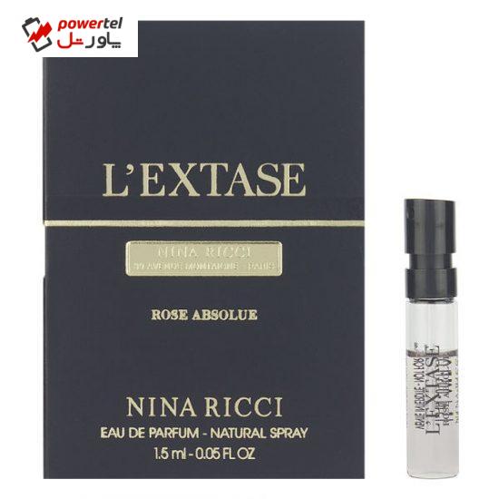 عطر جیبی زنانه نینا ریچی مدل L'Extase Rose Absolue حجم 1.5 میلی لیتر