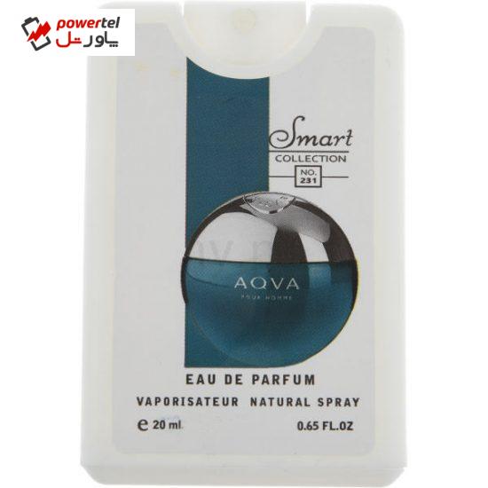 عطر جیبی مردانه اسمارت کالکشن مدل Aqua Pour Homme حجم 20 میلی لیتر