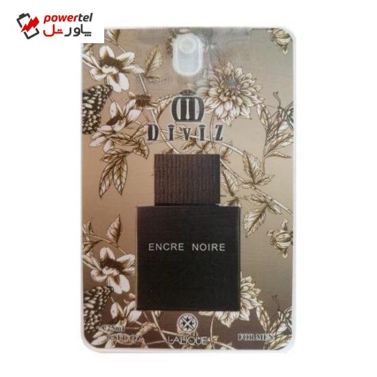 عطر جیبی مردانه دیوایز مدل LALIQUE ENCRE NOIRE حجم 25 میلی لیتر