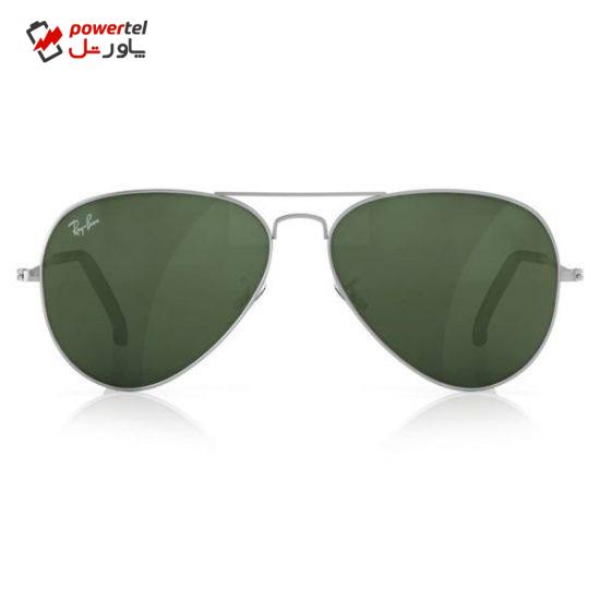 عینک آفتابی خلبانی مدل Aviator Large Metal Grey سایز 57 میلی متر