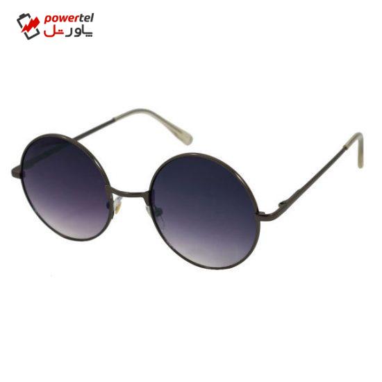 عینک آفتابی مدل Round Metal Dark Grey