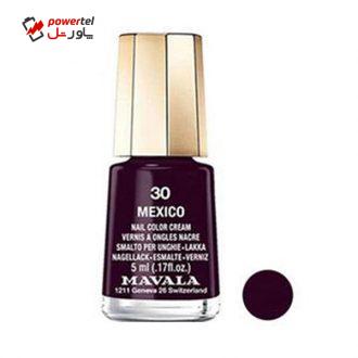 لاک ناخن ماوالا مدل MEXICO شماره 30