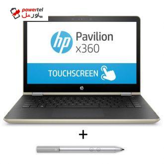 لپ تاپ 14 اینچی اچ پی مدل Pavilion x360 – 14-ba105 – A به همراه قلم نوری