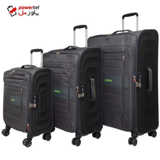 مجموعه سه عددی چمدان امریکن توریستر مدل 700348 - 46G