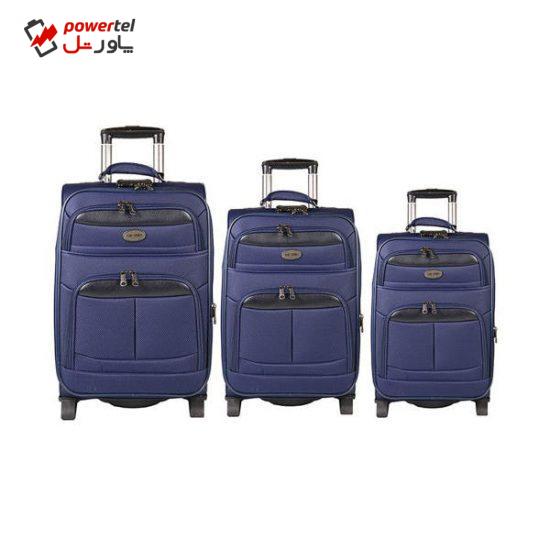 مجموعه سه عددی چمدان مدل تاپ یورو2