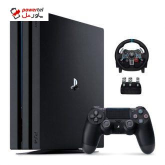 مجموعه کنسول بازی سونی مدل Playstation 4 Pro کد CUH-7216B Region 2 – ظرفیت 1 ترابایت