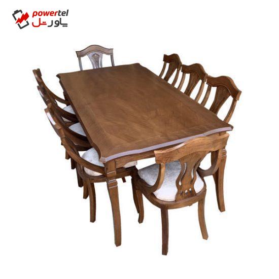 میز و صندلی ناهار خوری اسپرسان چوب کد Sm62