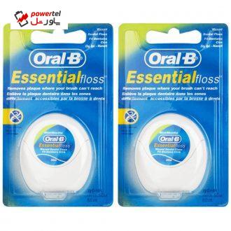نخ دندان اورال-بی مدل Essential Floss – UK بسته 2 عددی