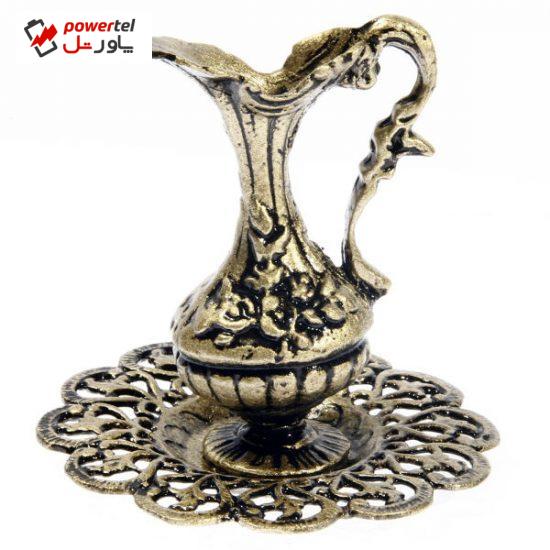 پارچ وبشقاب فلزی دکوری آرت کن مدل MB1390