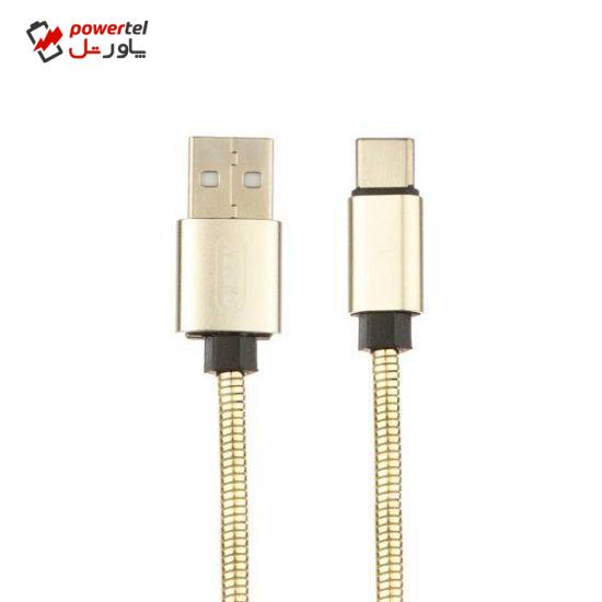 کابل تبدبل USB به USB-C پینزی مدل C6 طول 1متر