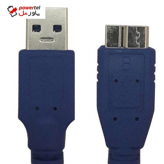 کابل تبدیل USB 3.0 به micro-B مدل پی نت  به طول 1.5 متر