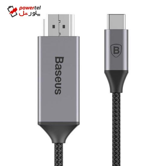 کابل تبدیل USB-C به HDMI  باسئوس مدل CATCY-0G طول 1.8 متر
