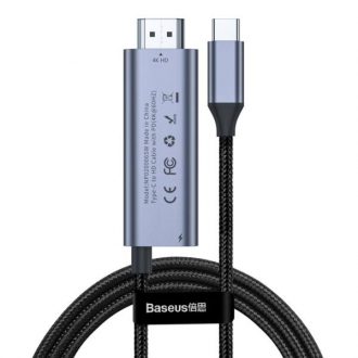 کابل تبدیل USB-C به HDMI باسئوس مدل CATCY-D  طول 1.8 متر