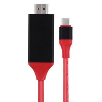 کابل تبدیل USB-C به HDMI مدل HDTVمناسب برای گوشی سامسونگ گلکسی S9  به طول 2 متر