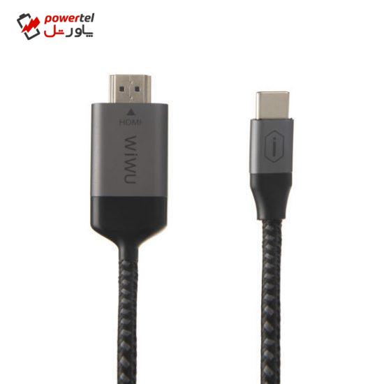 کابل تبدیل USB-C به HDMI ویوو مدل X9 طول 2 متر