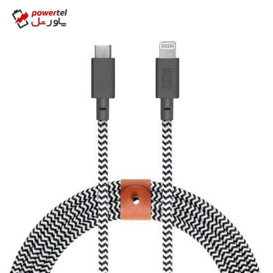 کابل تبدیل USB-C به لایتنینگ نیتیو یونیون کد 8523 طول 3 متر