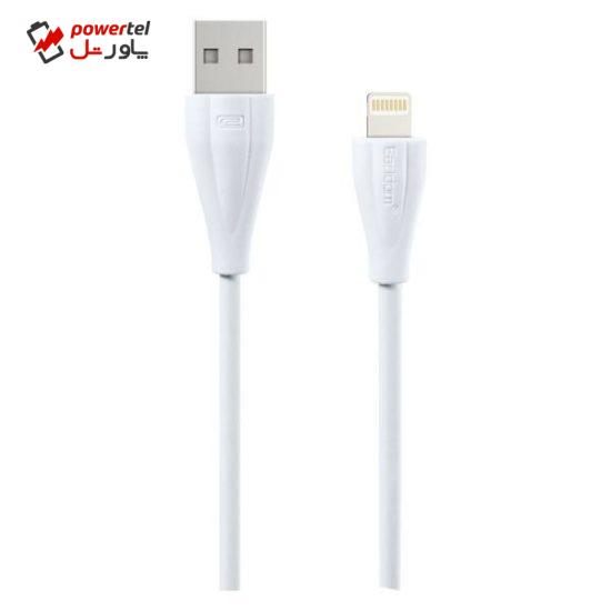 کابل تبدیل USB به Lightning ارلدام مدل ET-S01i به طول 30 سانتی متر