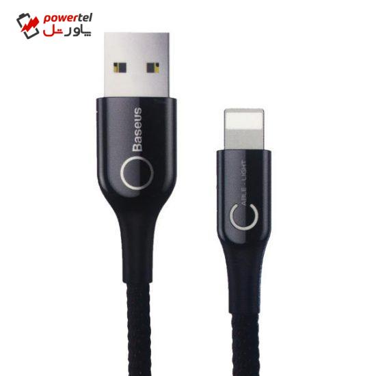 کابل تبدیل USB به Lightning باسئوس مدل C-Shaped به طول 1 متر