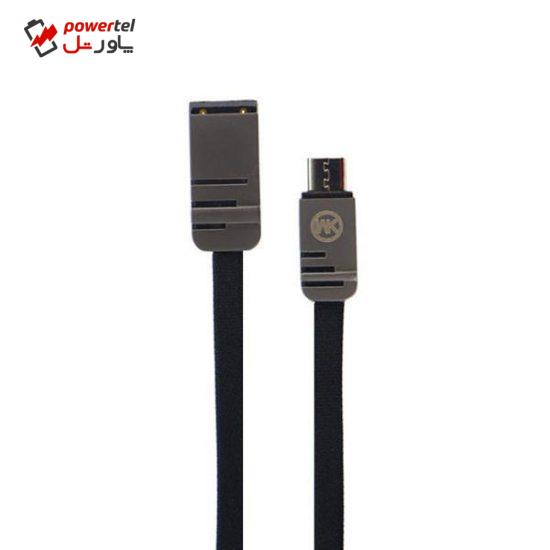 کابل تبدیل USB به MicroUSB دبلیوکی مدل WDC-85  طول 1 متر