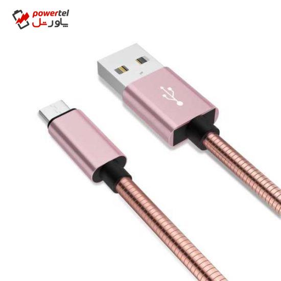 کابل تبدیل USB به MicroUSB دینیک مدل C350 تمام فلزی طول 1 متر