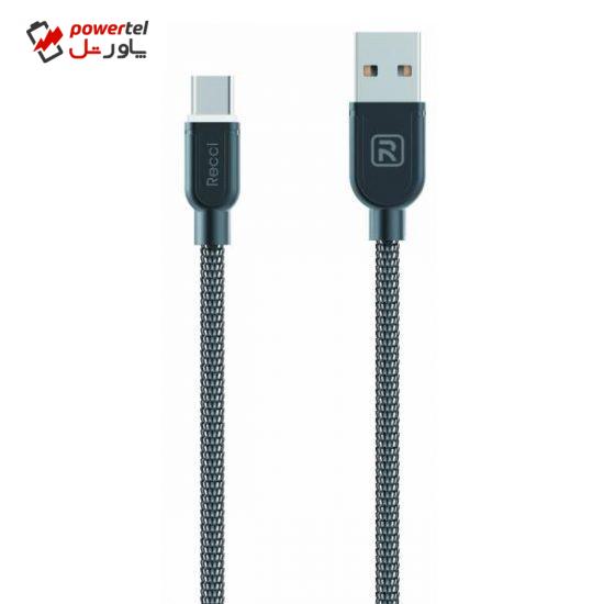 کابل تبدیل USB به Type-C رسی مدل RCT-T100 به طول 1 متر