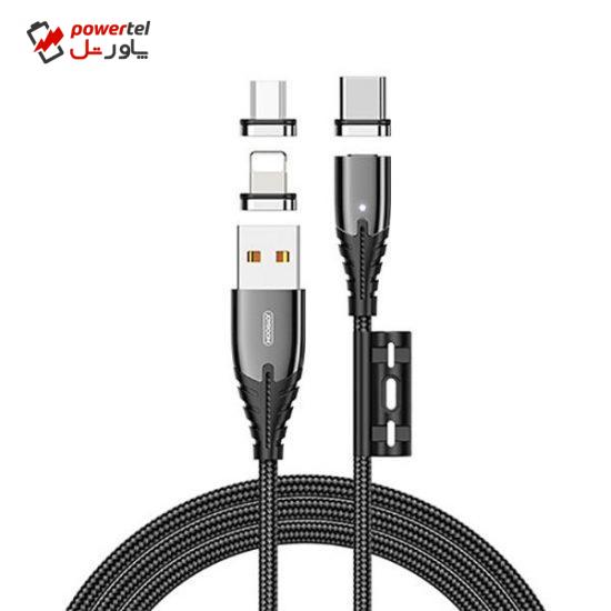 کابل تبدیل USB به USB-C/ microUSB/ لایتنینگ جوی روم مدل S-M408 طول 1.2 متر