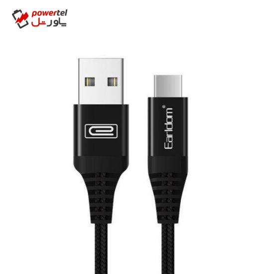 کابل تبدیل USB به USB-C ارلدام مدل EC-038C طول 3 متر