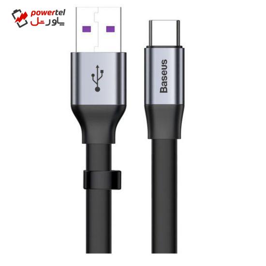 کابل تبدیل USB به USB-C باسئوس مدل Simple HW طول 0.23 متر