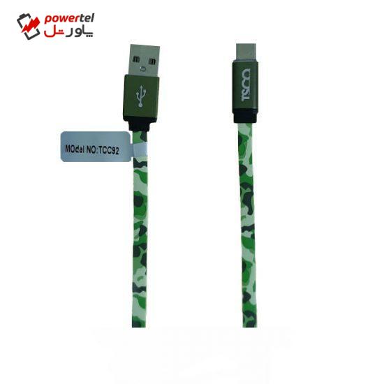 کابل تبدیل USB به USB-C تسکو مدل TC C92 طول 1 متر