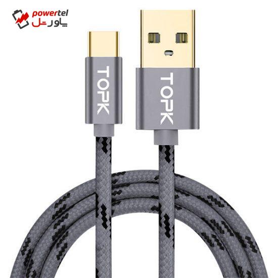 کابل تبدیل USB به USB-C تپک مدل AN09 طول 1 متر