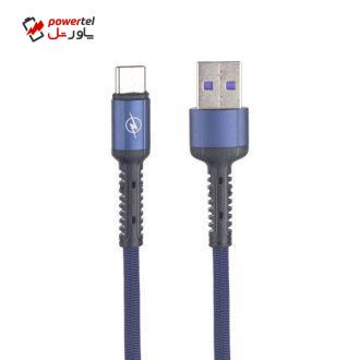 کابل تبدیل USB به USB-C دیتا لاین مدل 3A طول 1.2 متر