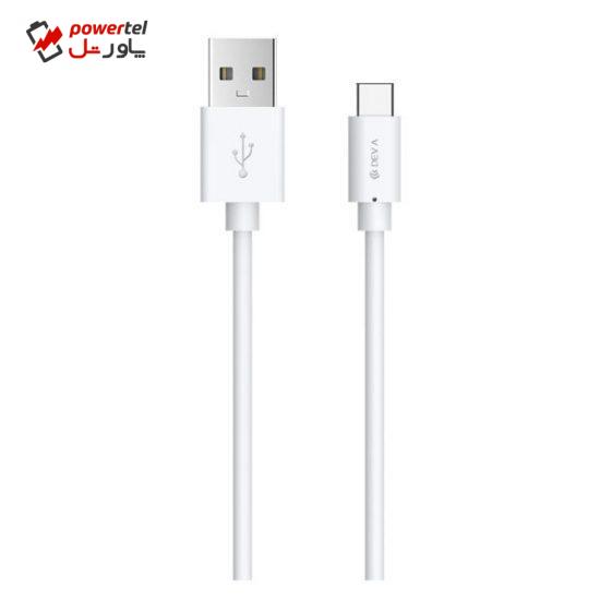 کابل تبدیل USB به USB-C دیویا مدل KINTONE طول 1.0 متر