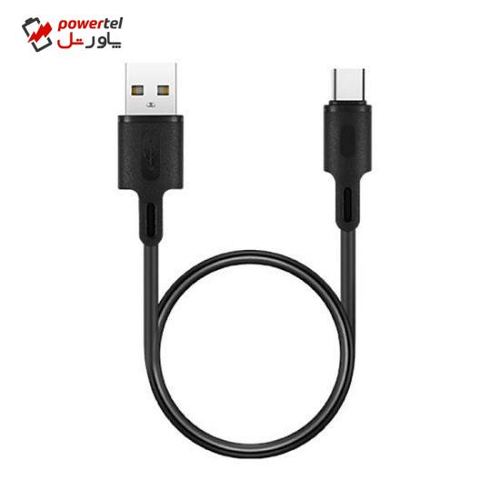 کابل تبدیل USB به USB-C راک رز مدل Beta AC Mini طول 0.3 متر