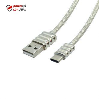 کابل تبدیل USB به USB-C رسی مدل RCT-L100 به طول 1 متر