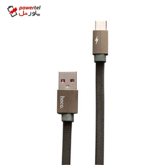 کابل تبدیل USB به USB-C هوکو مدل T6 طول 1متر