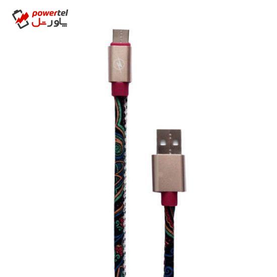 کابل تبدیل USB به USB-C هوکو مدل T7 طول 1متر