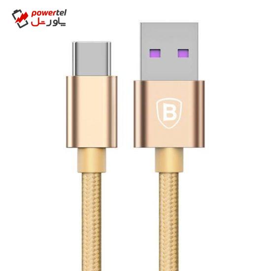 کابل تبدیل USB به USB Type-c باسئوس مدل Speed QC به طول 1 متر