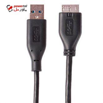 کابل تبدیل USB به micro-B مدل PRK-C60 طول 0.6 متر