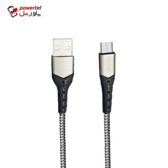 کابل تبدیل USB به microUSB ارلدام مدل EC-076M طول 1 متر