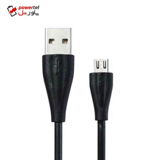 کابل تبدیل USB به microUSB ارلدام مدل EC-S010M  طول 0.3 متر