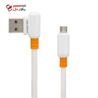 کابل تبدیل USB به microUSB ایمافون مدل ima-A42 طول 0.3 متر