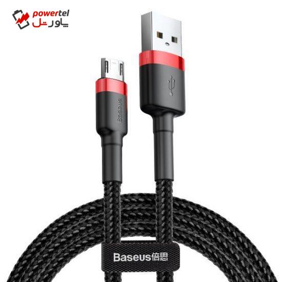 کابل تبدیل USB به microUSB باسئوس مدل CAMKLF-H91 طول 3 متر